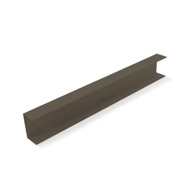 Ezi-Slat U-Channel Louvred 55x32mm Banyan Brown 5000mm