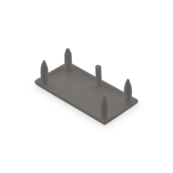 Ezi-Slat Frame Cap Louvred 51x25mm Cobblestone