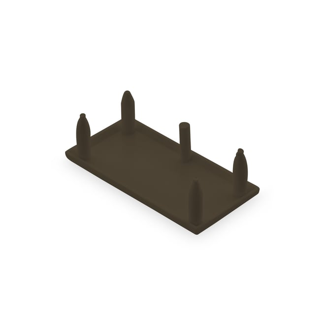 Ezi-Slat Frame Cap Louvred 51x30mm Ironbark