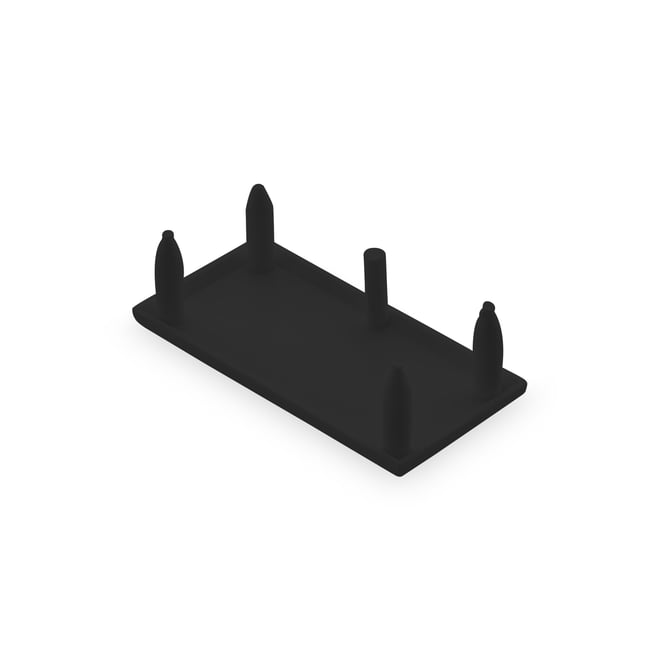 Ezi-Slat Frame Cap Louvred 51x30mm Gun Metal Grey