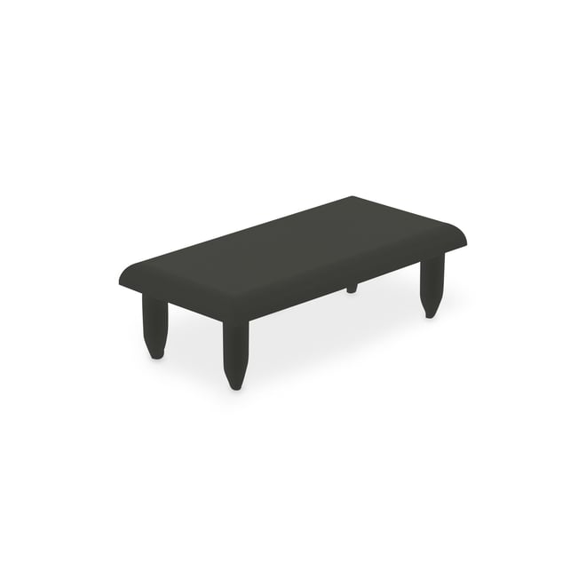 Ezi-Slat Frame Cap Louvred 51x30mm Slate Grey