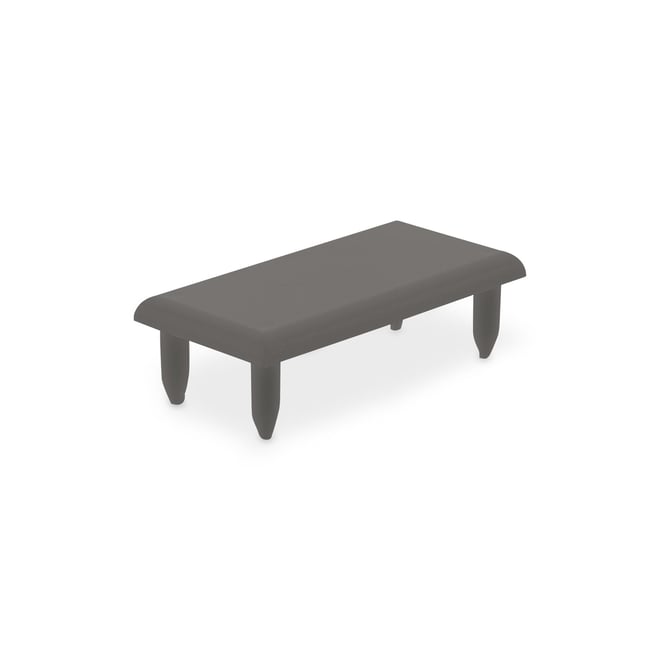 Ezi-Slat Frame Cap Louvred 51x30mm Cobblestone