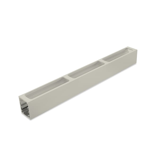 Ezi-Slat Frame Suit 75mm Blades 20mm Spacing Off White 2400mm