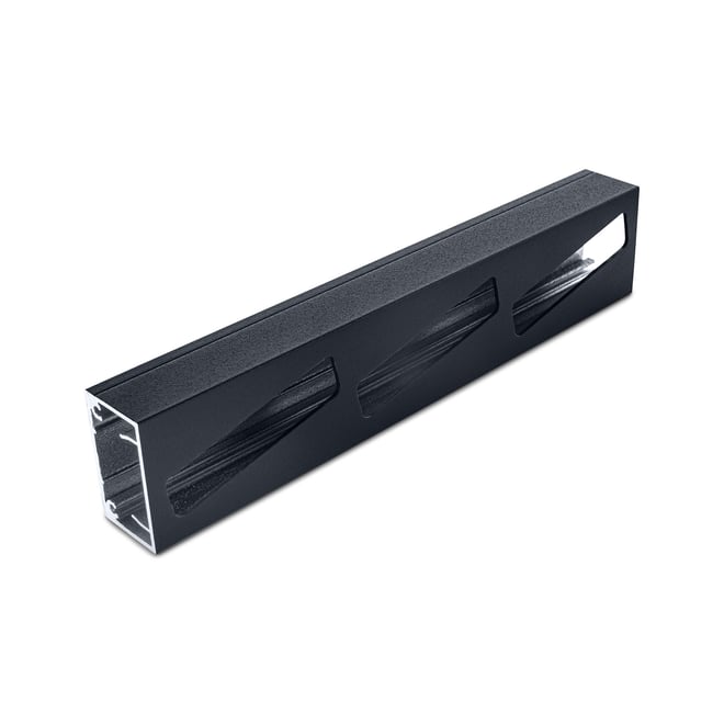 Ezi-Slat Louvre Right Hand Frame Suit 75mm Blades 9mm Spacing Dark Stone 2400mm