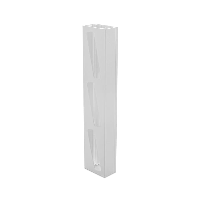 Ezi-Slat Louvre Right Hand Frame Suit 75mm Blades 9mm Spacing White 2400mm