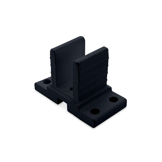 Ezi-Slat Foot Upstand Suit 65x65mm Post Dark Stone