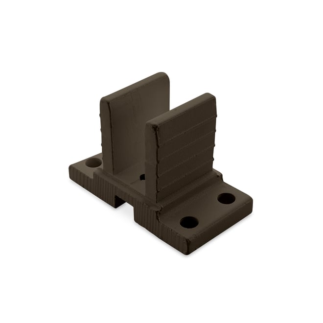 Ezi-Slat Foot Upstand Suit 65x65mm Post Banyan Brown