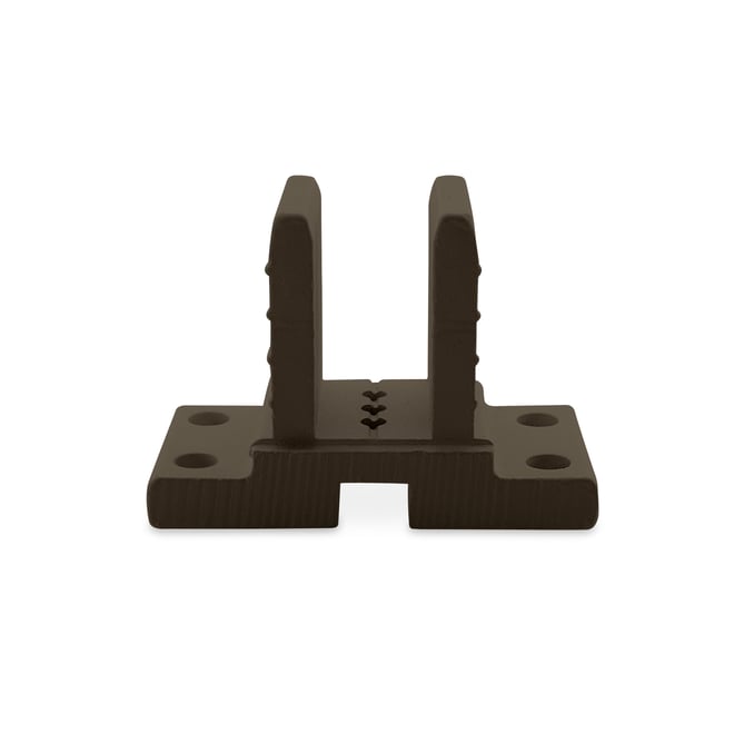 Ezi-Slat Foot Upstand Suit 65x65mm Post Banyan Brown