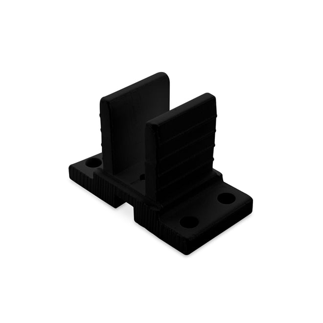 Ezi-Slat Foot Upstand Suit 65x65mm Post Gun Metal Grey
