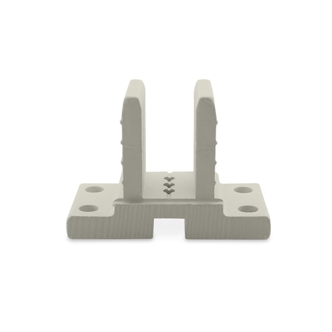 Ezi-Slat Foot Upstand Suit 65x65mm Post Off White