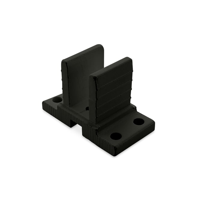 Ezi-Slat Foot Upstand Suit 65x65mm Post Slate Grey