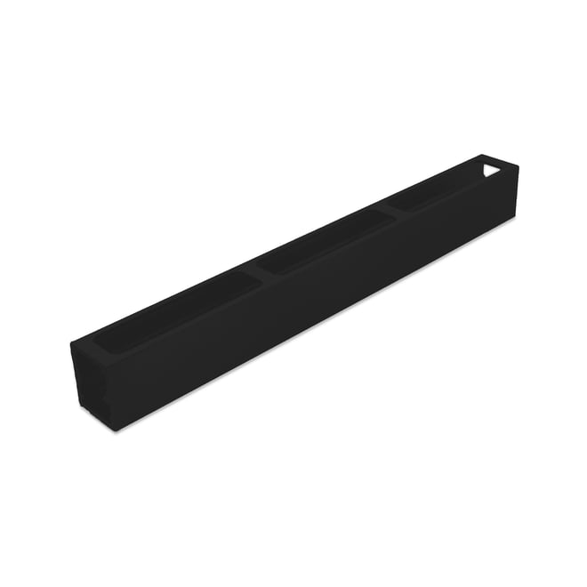 Ezi-Slat Mid Rail Suit 75mm Blades 9mm Spacing Gun Metal Grey 2400mm L