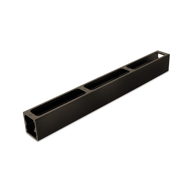 Ezi-Slat Mid Rail Suit 75mm Blades 20mm Spacing Banyan Brown 2400mm L