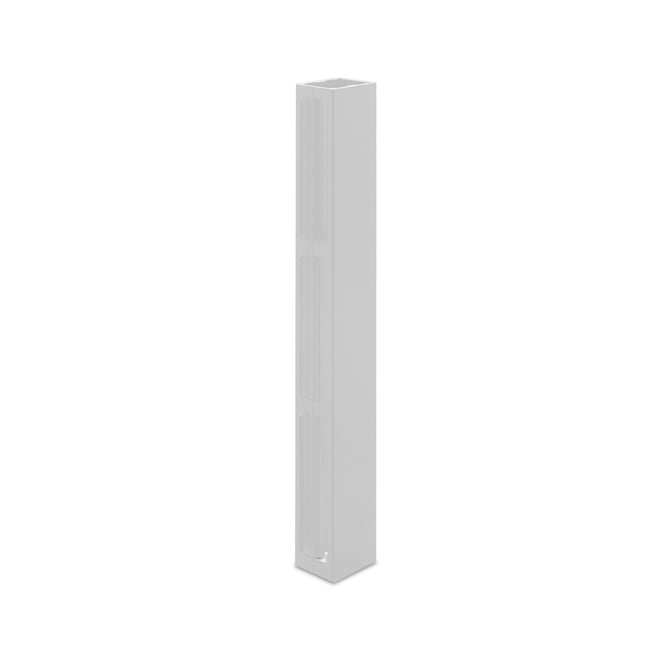 Ezi-Slat Mid Rail Suit 75mm Blades 20mm Spacing White 2400mm L