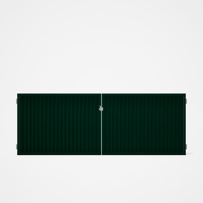 Good Neighbour® CGI Gate Premium .35 BMT Double 1.2m High Sheet: Caulfield Green, Frame: Caulfield G
