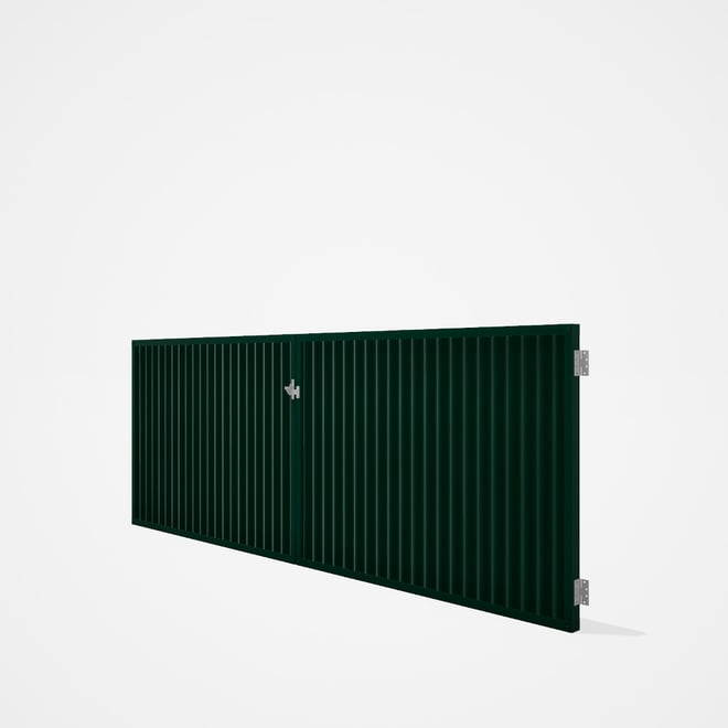 Good Neighbour® CGI Gate Premium .35 BMT Double 1.2m High Sheet: Caulfield Green, Frame: Caulfield G