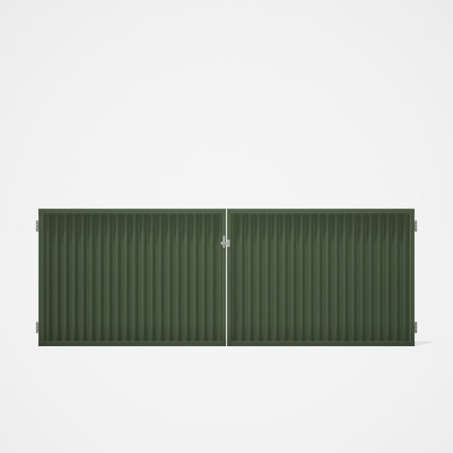 Good Neighbour® CGI Gate Premium .35 BMT Double 1.2m High Sheet: Mist Green, Frame: Mist Green