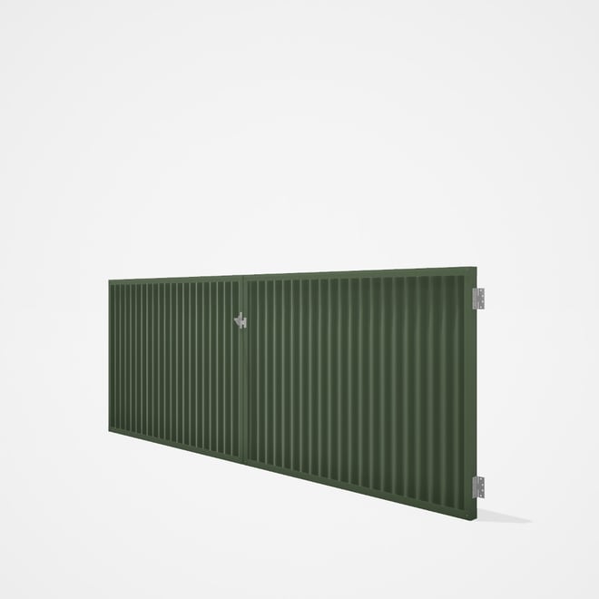 Good Neighbour® CGI Gate Premium .35 BMT Double 1.2m High Sheet: Mist Green, Frame: Mist Green