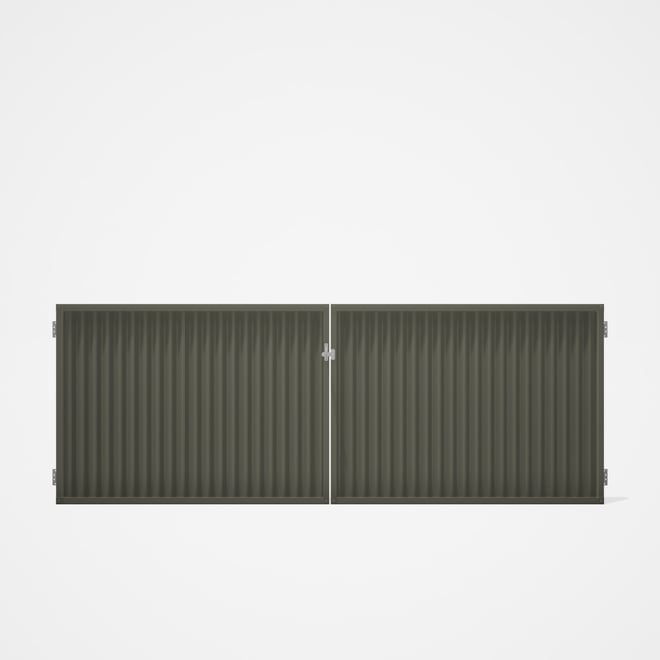 Good Neighbour® CGI Gate Premium .35 BMT Double 1.2m High Sheet: Marsh, Frame: Marsh