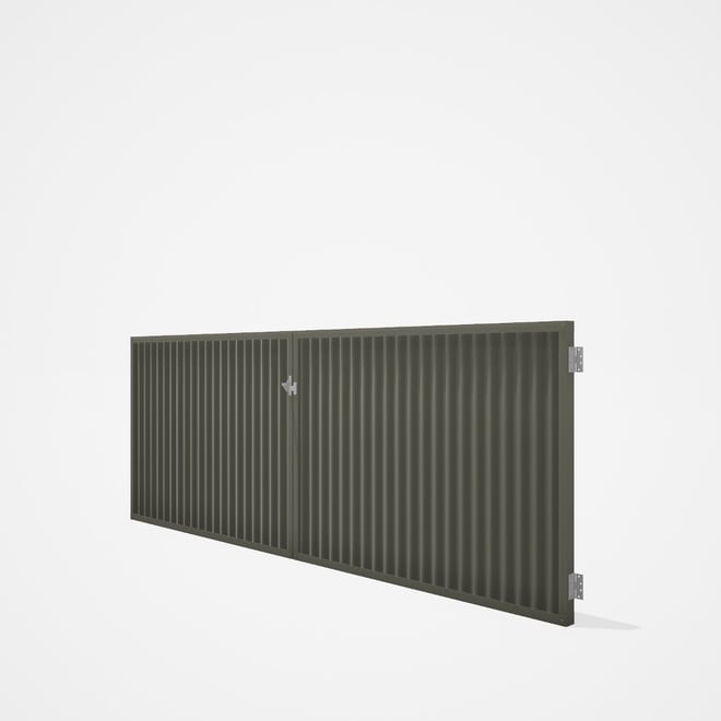 Good Neighbour® CGI Gate Premium .35 BMT Double 1.2m High Sheet: Marsh, Frame: Marsh