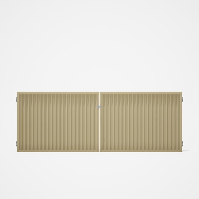 Good Neighbour® CGI Gate Premium .35 BMT Double 1.2m High Sheet: Primrose, Frame: Primrose