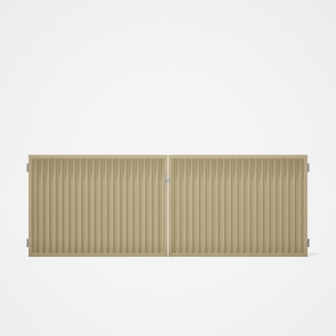 Good Neighbour® CGI Gate Premium .35 BMT Double 1.2m High Sheet: Primrose, Frame: Primrose