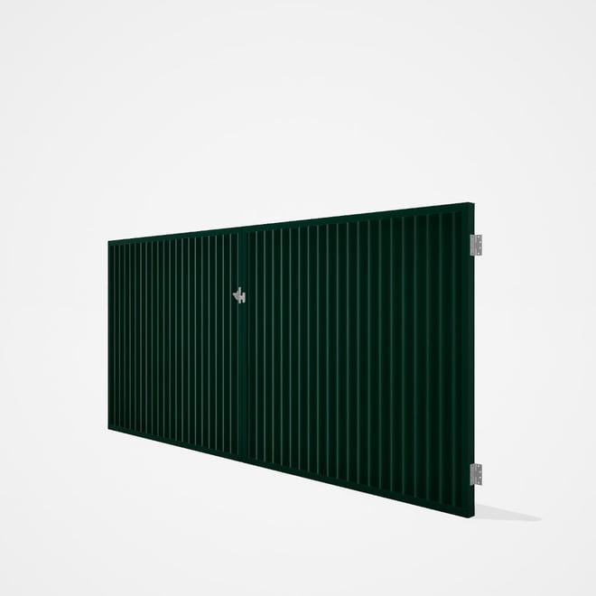 Good Neighbour® CGI Gate Premium .35 BMT Double 1.5m High Sheet: Caulfield Green, Frame: Caulfield G