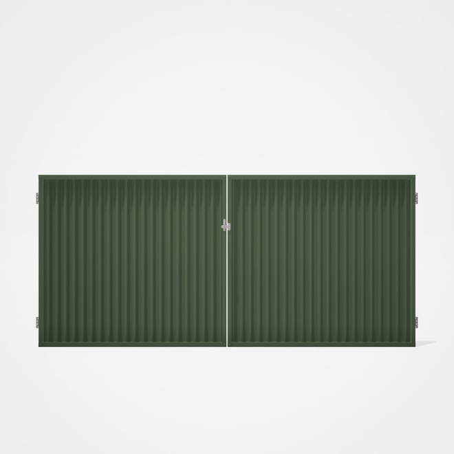Good Neighbour® CGI Gate Premium .35 BMT Double 1.5m High Sheet: Mist Green, Frame: Mist Green
