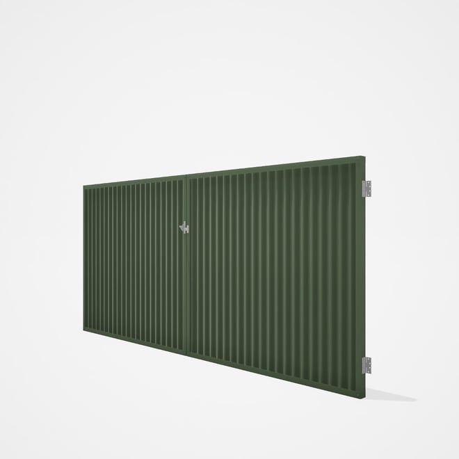 Good Neighbour® CGI Gate Premium .35 BMT Double 1.5m High Sheet: Mist Green, Frame: Mist Green