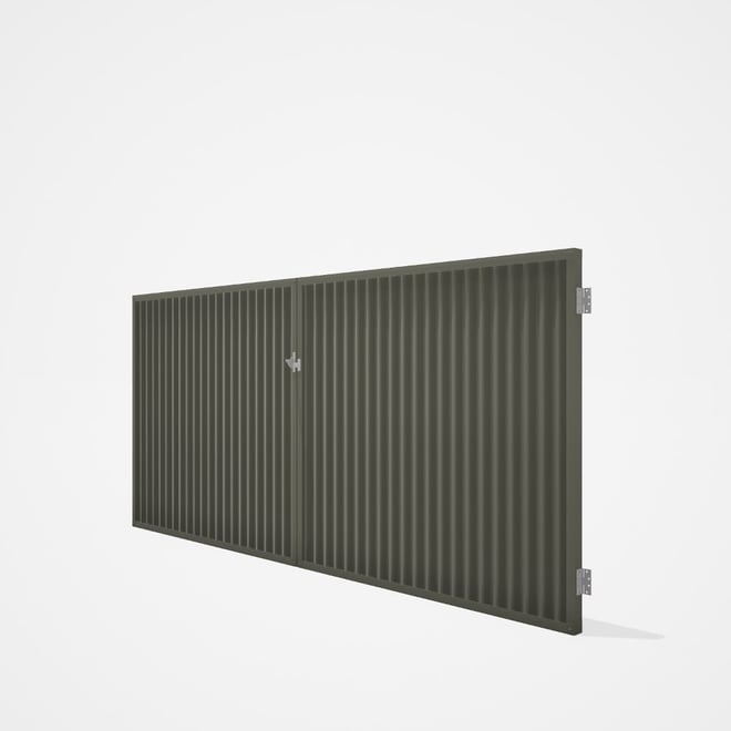 Good Neighbour® CGI Gate Premium .35 BMT Double 1.5m High Sheet: Marsh, Frame: Marsh