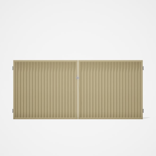 Good Neighbour® CGI Gate Premium .35 BMT Double 1.5m High Sheet: Primrose, Frame: Primrose