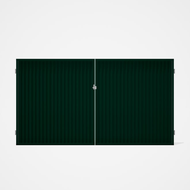 Good Neighbour® CGI Gate Premium .35 BMT Double 1.8m High Sheet: Caulfield Green, Frame: Caulfield G