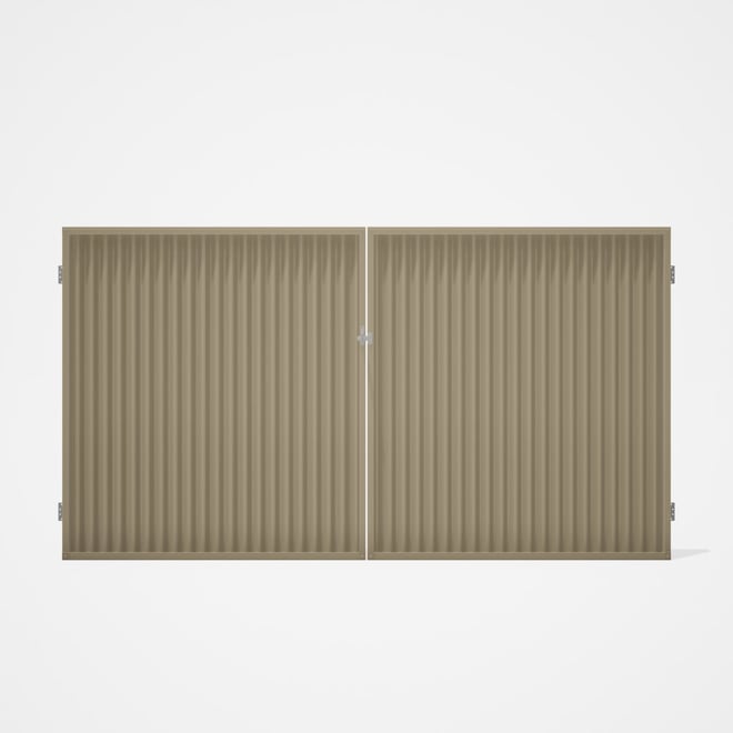 Good Neighbour® CGI Gate Premium .35 BMT Double 1.8m High Sheet: Merino, Frame: Merino