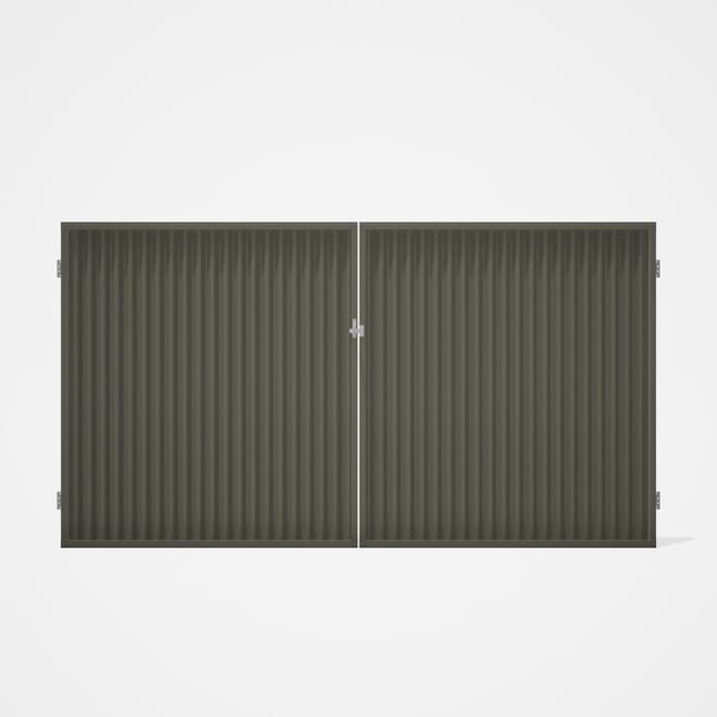 Good Neighbour® CGI Gate Premium .35 BMT Double 1.8m High Sheet: Marsh, Frame: Marsh