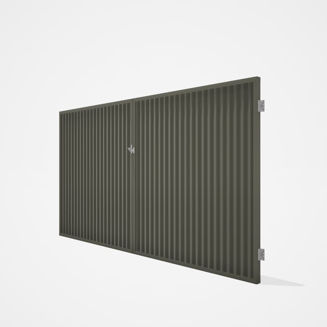 Good Neighbour® CGI Gate Premium .35 BMT Double 1.8m High Sheet: Marsh, Frame: Marsh