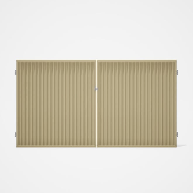 Good Neighbour® CGI Gate Premium .35 BMT Double 1.8m High Sheet: Primrose, Frame: Primrose
