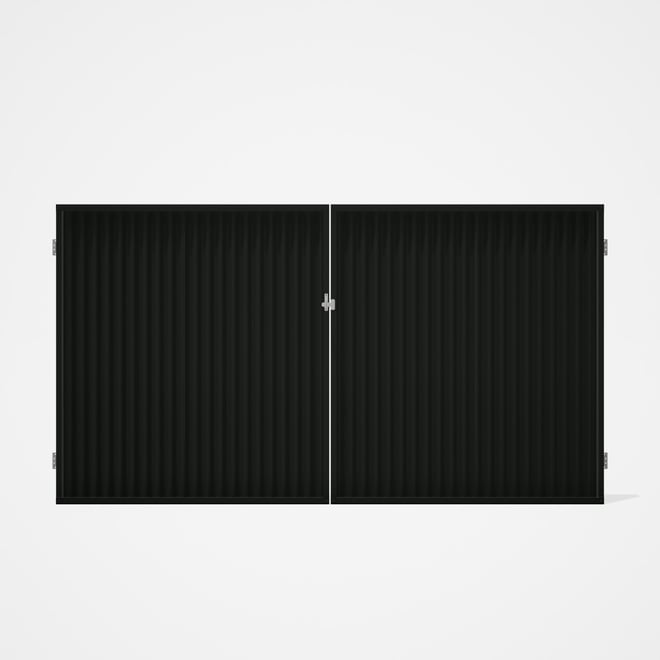 Good Neighbour® CGI Gate Premium .35 BMT Double 1.8m High Sheet: Slate Grey, Frame: Slate Grey