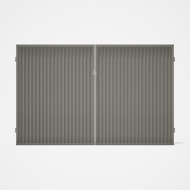 Good Neighbour® CGI Gate Premium .35 BMT Double 2.1m High Sheet: Birch, Frame: Birch