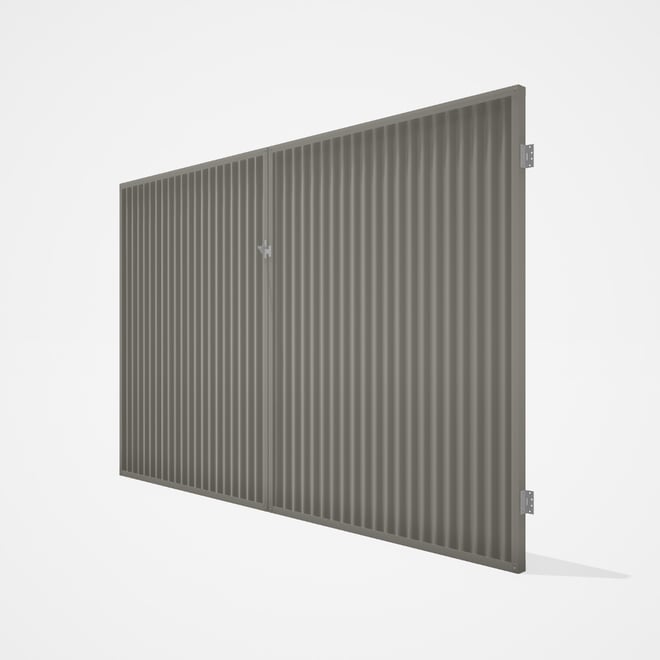 Good Neighbour® CGI Gate Premium .35 BMT Double 2.1m High Sheet: Birch, Frame: Birch