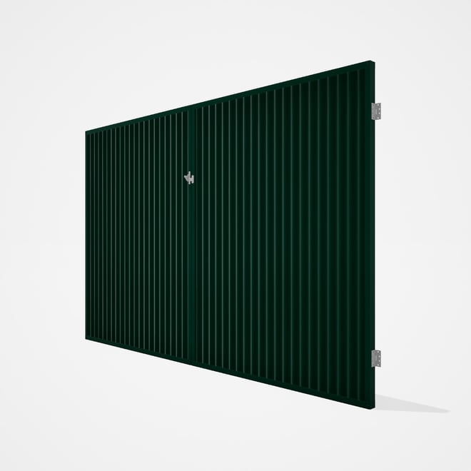 Good Neighbour® CGI Gate Premium .35 BMT Double 2.1m High Sheet: Caulfield Green, Frame: Caulfield G