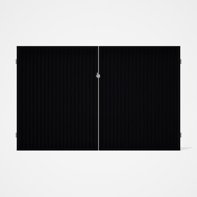 Good Neighbour® CGI Gate Premium .35 BMT Double 2.1m High Sheet: Gun Metal Grey, Frame: Gun Metal Gr