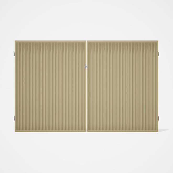 Good Neighbour® CGI Gate Premium .35 BMT Double 2.1m High Sheet: Primrose, Frame: Primrose