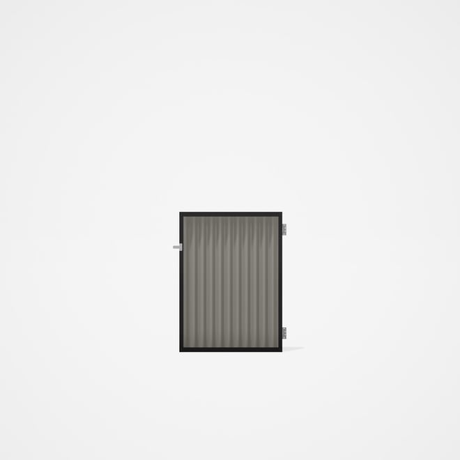 Good Neighbour® CGI Gate Premium .35 BMT Single 1.2m High Sheet: Birch, Frame: Ebony