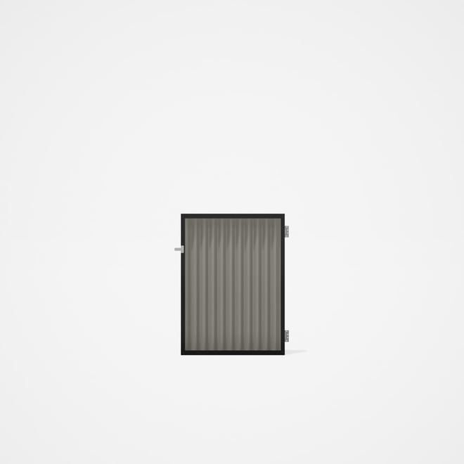 Good Neighbour® CGI Gate Premium .35 BMT Single 1.2m High Sheet: Birch, Frame: Ebony