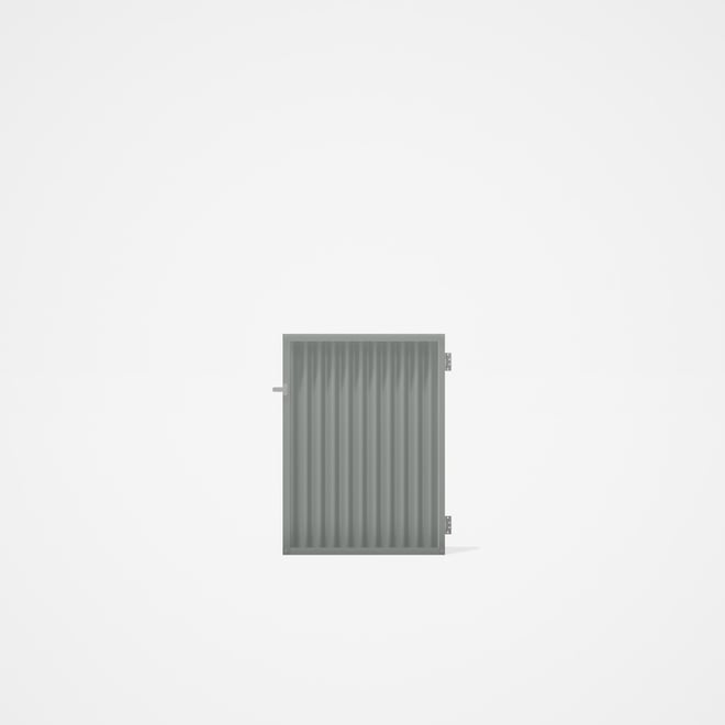 Good Neighbour® CGI Gate Premium .35 BMT Single 1.2m High Sheet: Gull Grey, Frame: Gull Grey