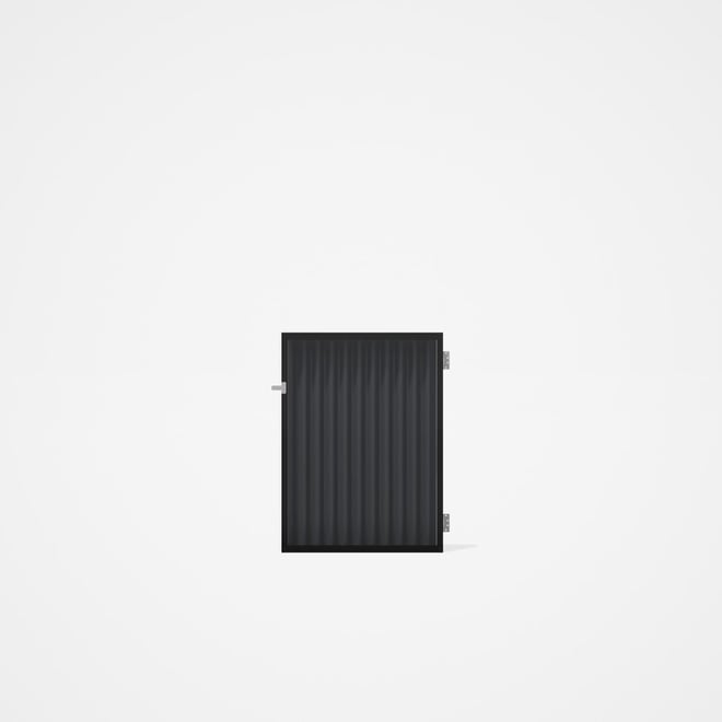 Good Neighbour® CGI Gate Premium .35 BMT Single 1.2m High Sheet: Granite, Frame: Ebony