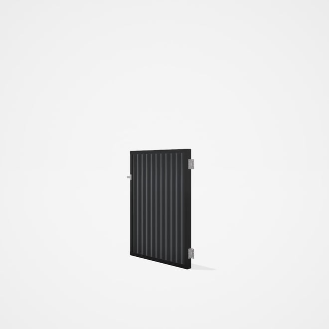 Good Neighbour® CGI Gate Premium .35 BMT Single 1.2m High Sheet: Granite, Frame: Ebony
