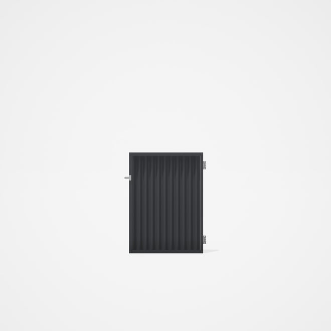Good Neighbour® CGI Gate Premium .35 BMT Single 1.2m High Sheet: Granite, Frame: Granite