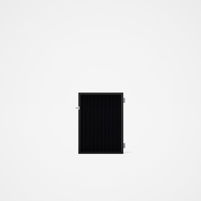 Good Neighbour® CGI Gate Premium .35 BMT Single 1.2m High Sheet: Gun Metal Grey, Frame: Ebony