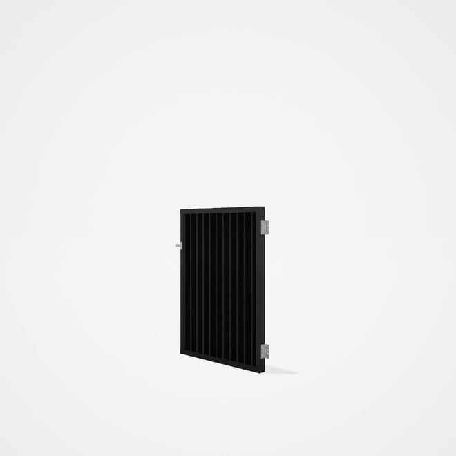 Good Neighbour® CGI Gate Premium .35 BMT Single 1.2m High Sheet: Gun Metal Grey, Frame: Ebony